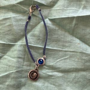 Virgo handmade astrology charm bracelet royal blue